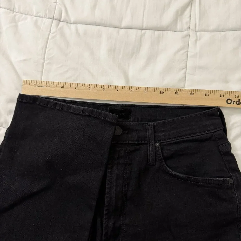 Mother Jeans Womens 29 Black High Waisted Rider Ankle Not Guilty Straight Denim